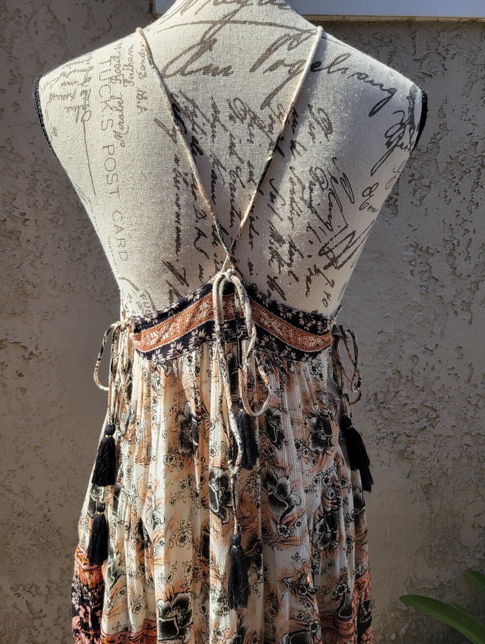 Free People Casablanca Halter Slip Dress Boho Festival Hippie Backless Size XS - Picture 7 of 11